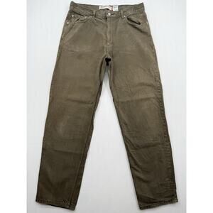 Vintage Levi's Green Olive 550 Relaxed Fit Jeans 36x34